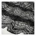 fancy fabric black embroidery ruffle dress making lace fabric lace fabric for wedding dresses